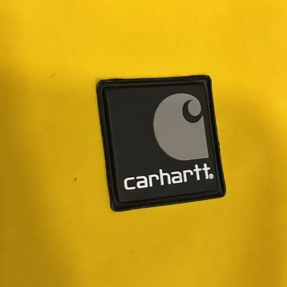Carhartt Men's Waterproof Bib Size Medium And Jacket Size Large - Yellow READ - Picture 3 of 11